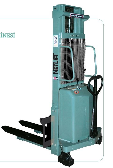Powerlift 1000 KG 2.5 MT / 3 MT YARI AKÜLÜ İSTİF MAKİNESI