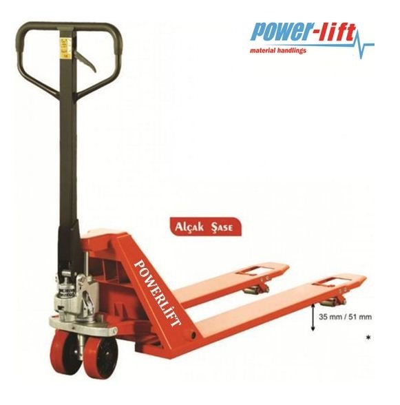 Powerlift  POWERLİFT 1 TON 35MM YERE YAKIN TRANSPALET AC LOW 35