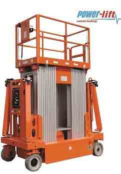 Powerlift POWERLİFT 16 MT ÇİFT DİREK PERSONEL PLATFORMU ELEKTRİK YÜRÜYÜŞLÜ AMWP16-4000